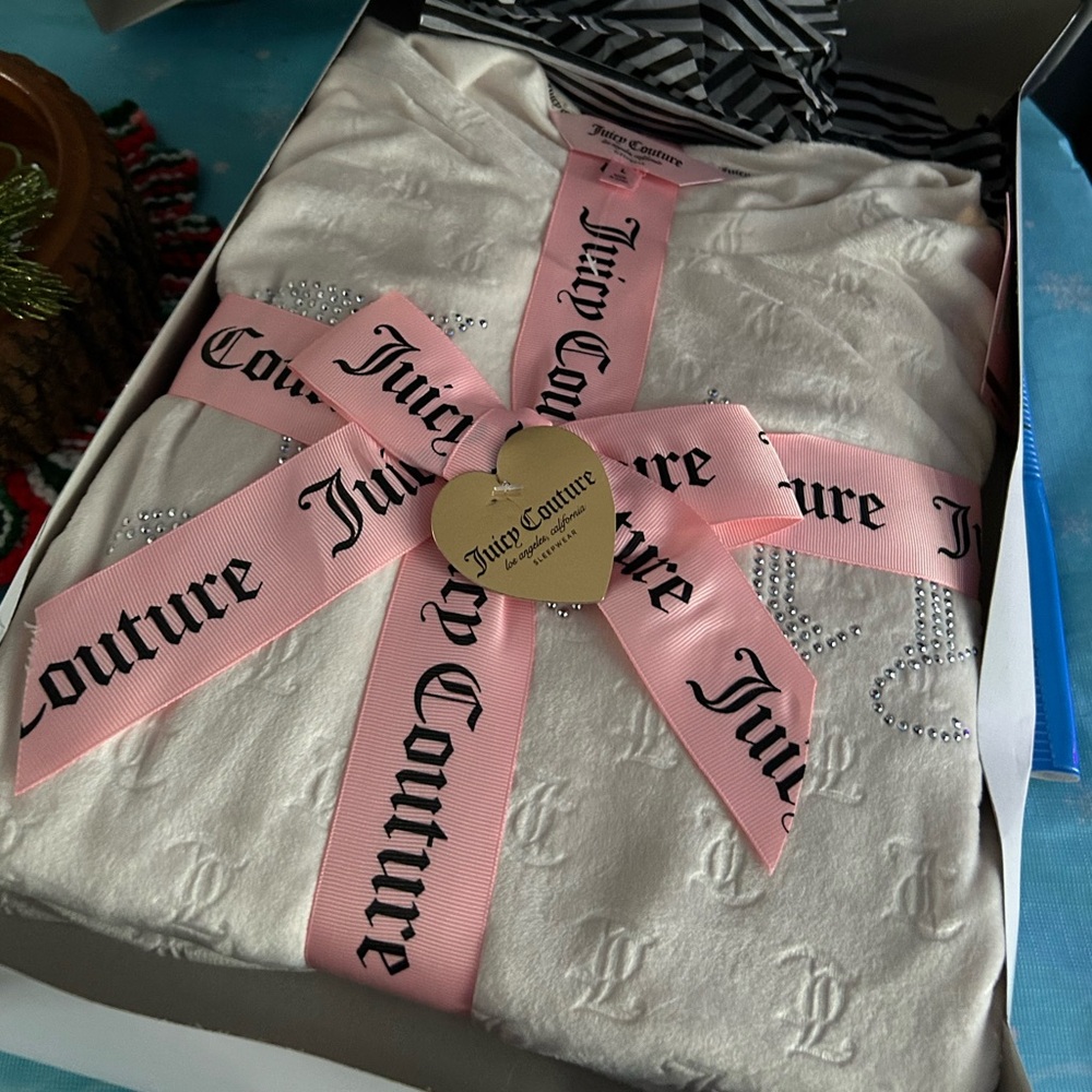 🌸NWT Juicy Couture Velour Sleep Set PJs Large